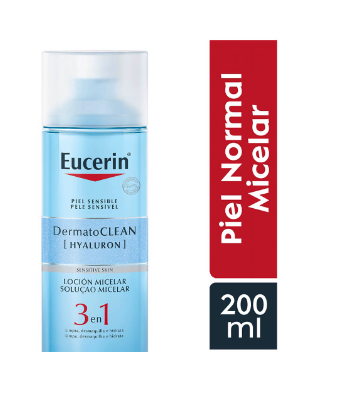 Loción Micelar Facial Eucerin DermatoClean Hyaluron 3en1 - Frasco 200 ML